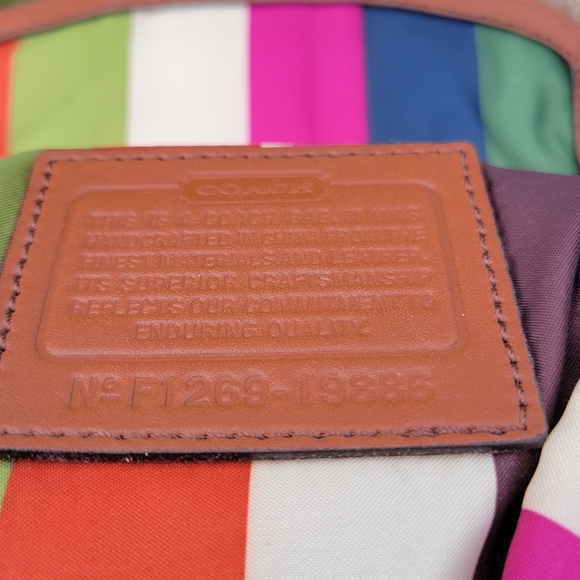 COPY - COACH LEATHER MINI WILLIS TAN COGNAC CROSSBODY OR TOP HANDLE BAG  F1269 - Picture 11 of 16